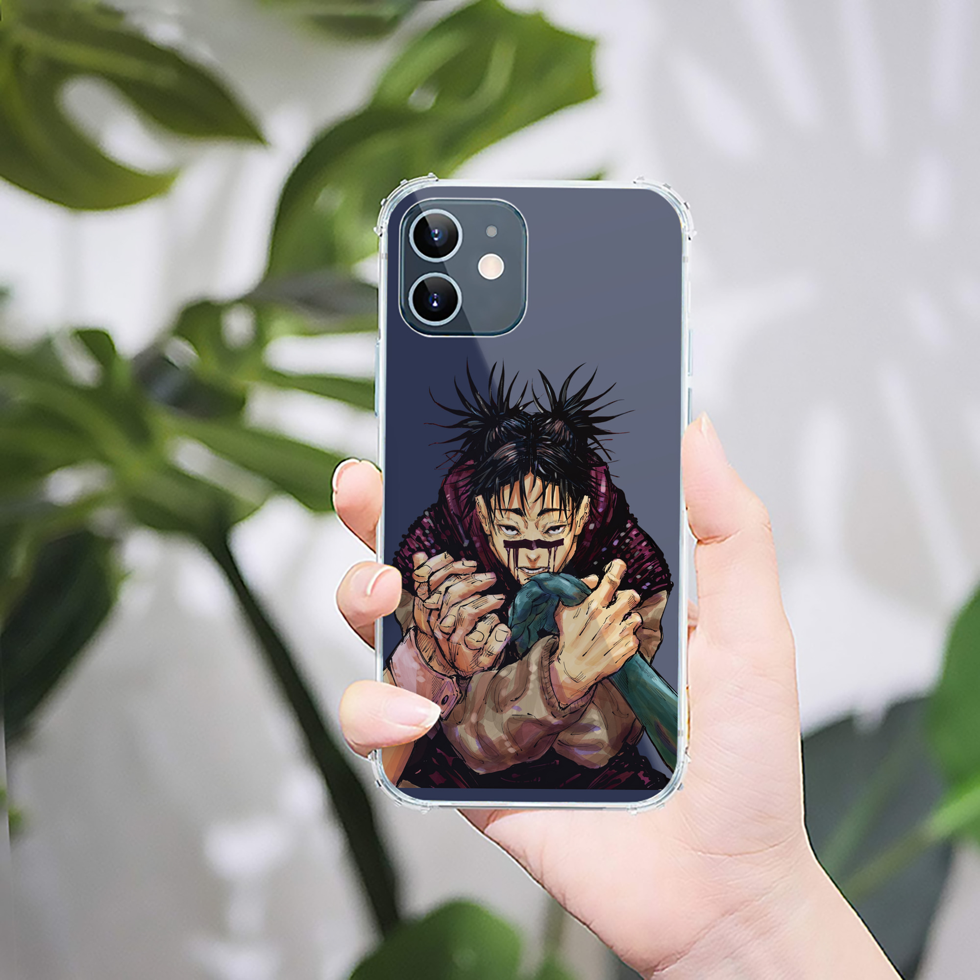 （画像用） 呪術廻戦 Jujutsu Kaisen 【iPhone 12シリーズ対応】透明スマホケース（クリアソフトケース）